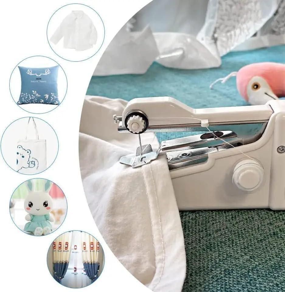 Stitch Handheld Portable Sewing Machine – Cordless, Compact & Easy to Use (White)