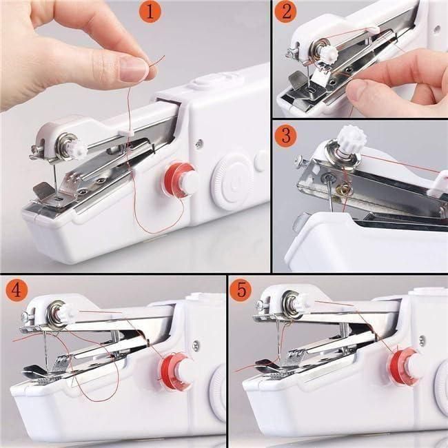 Stitch Handheld Portable Sewing Machine – Cordless, Compact & Easy to Use (White)