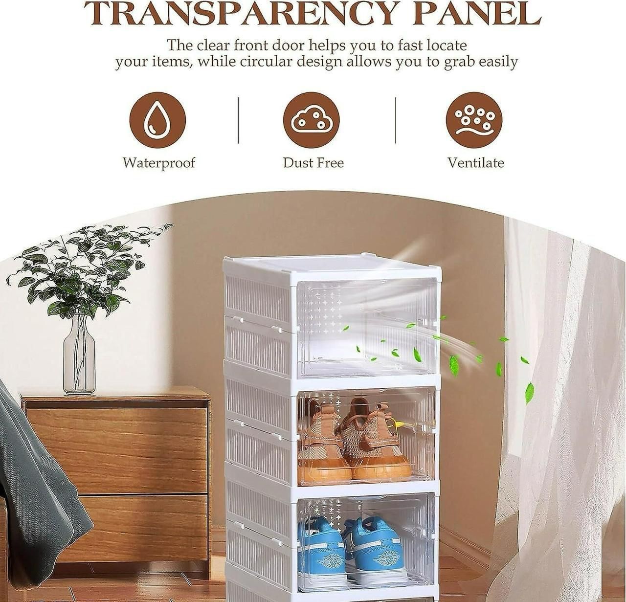 4-Layer Foldable Shoe Rack – Space-Saving Shoe Organizer for Home & Entryway