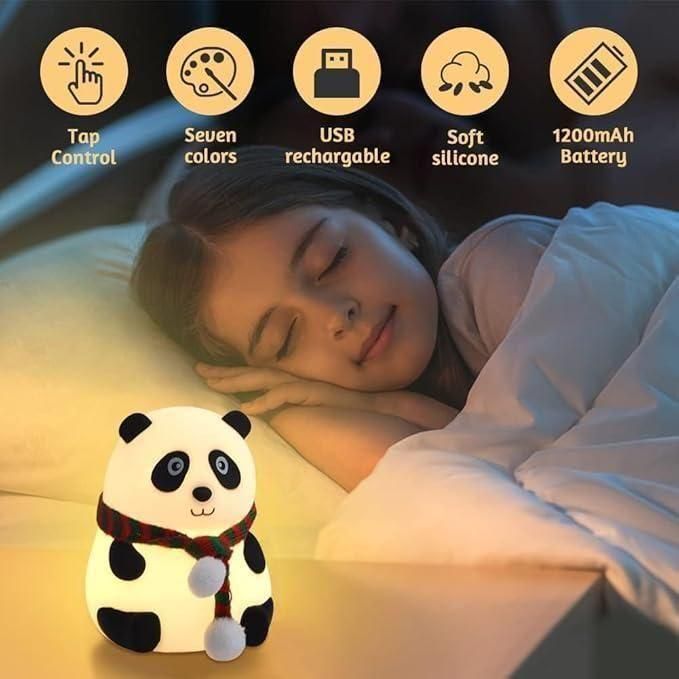 Cute Panda Night Lamp – Soft Glow Light for Kids Room
