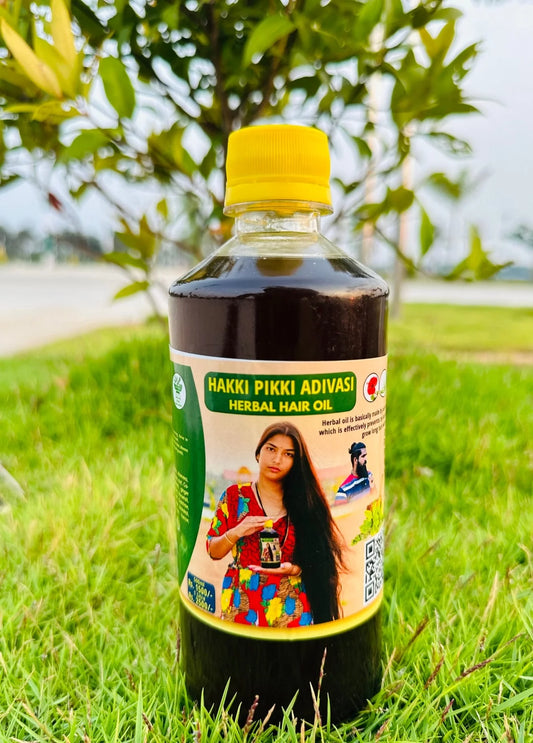 🌿 Hakki Pikki Adivasi Hair Oil – 100% Ayurvedic Tribal Formula for Hair Growth & Dandruff-Free Scalp 🌿